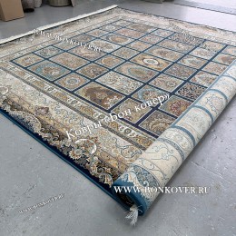 Иранский Ковер Для Гостиной Дизайн 30328 Синий