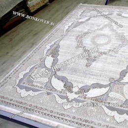 Ковер Турция Для Гостиной Дизайн 93 Серый с Бежевым